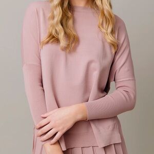 Apparalel knit top in burnt orange